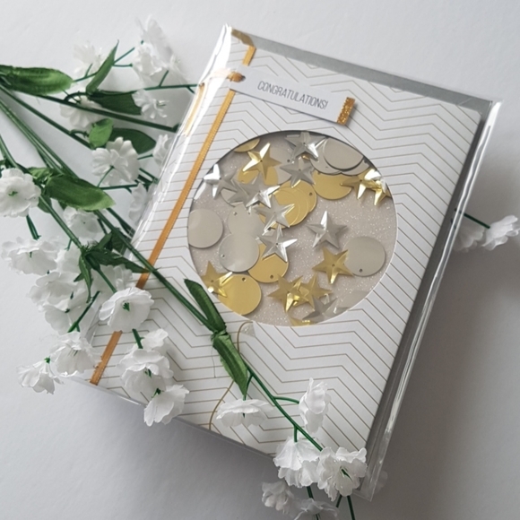 2 pcs C R Gibson Luxury Card Congratulations (1 Card with Envelope) - Picture 3 of 14